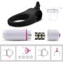 Vibrating Cock Ring - Penis Ring Dildo Vibrator with Clit Stimulator – Soft Silicone, Flexible, Enhances Hardness and Performance Increase Stamina – Sex Toy Men Women –Tango by Honey Adult Play -Black