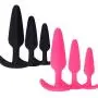 RITER 3pcs Silicone Amal Plug Six-Toys Massager for Women Beginner RITER 3pcs Silicone Amal Plug Six-Toys Massager for Women Beginner