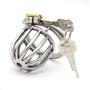 Chástí-ty Device, Cǒck Lock, Pěnǐs Lock Ring Men Hypoallergenic Stainless Steel Metal Chasteness Device Anti-Off T-Shirt Belt - 8 (Size : 50mm)