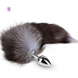 Sunnylela 3 Size Metal Amal Plug with Colorful for Fox Tail- Adult Health Six-Toys for Men Women