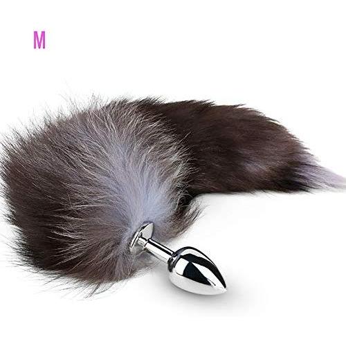 Sunnylela 3 Size Metal Amal Plug with Colorful for Fox Tail- Adult Health Six-Toys for Men Women