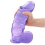 9.8 Inch Simulation Safe Big Materials Realistic Lifelike Massage G Anall Toys for Women Men Begain DîDlő Tools with Suction Cup，Purple