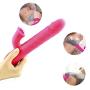 Telescopic Rabbit Vibrator Vagina Stimulator Vibration Massager, 10 Modes Skinfriendly Silicone Clitoris Massager, Treediride Rotating Vibrator USB Rechargeable G-spot Dildo Vibrator Adult Sex Toys