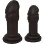Curve Novelties Jock Anal Plug Duo, Black Curve Novelties Jock Anal Plug Duo, Black