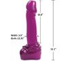 Doc Johnson Classic - The Great American Challenge - 15" Long and 2.9" Wide - Massive 9.1" Girth - Great for Size Queens - Dildo - Purple