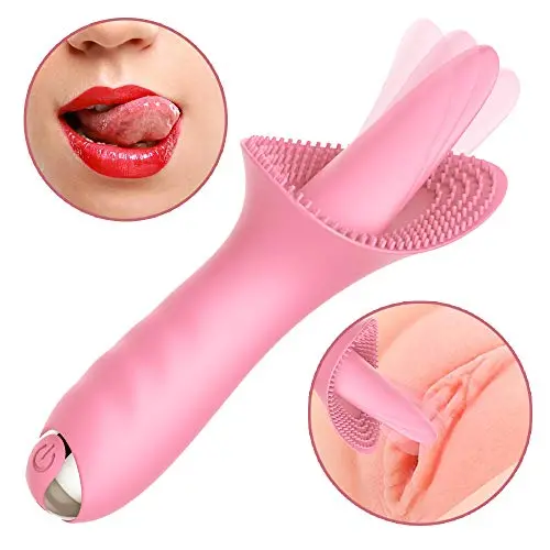 G Spot Clitoral Vibrator, Tongue Vibrator Stimulator, Soft Licking Clit Tickler Adult Sex Toys for Female Nipple Oral Sex Couples Solo Blowjob Orgasm Vaginal Anal Massager 10 Modes Whisper (Pink) G Spot Clitoral Vibrator, Tongue Vibrator Stimulator, Soft Licking Clit Tickler Adult Sex Toys for Female Nipple Oral Sex Couples Solo Blowjob Orgasm Vaginal Anal Massager 10 Modes Whisper (Pink)