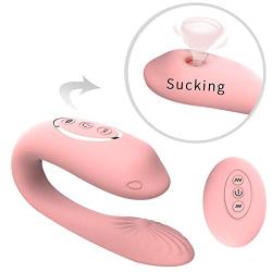 Mini U Shape Massage with Wireless Remote Control, USB Rechargeable 8-Frequency Waterproof Strong Su-ckíng Toy