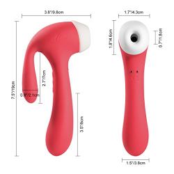 Utimi Clitoral Sucking Vibrator G Spot Clit Dildo Vibrators with Suction and Vibration Nipple Stimulator Sex Toys for Women and Couple