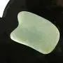 Jade Gua Sha Scraping Massage Tool, Premium Nepherite Jade Stone, Hand Made Great Guasha Tool for ASTYM, Graston, Myofascial Release | Helps Reduce Muscle Soreness, Pain Relief | Smooth Thin Edge