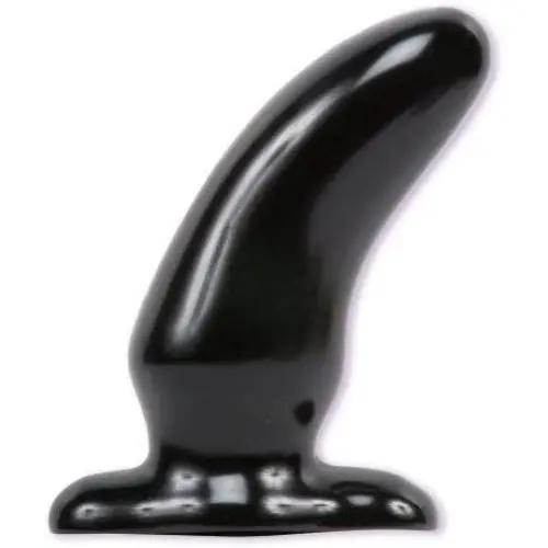 Doc Johnson Classic - The Rear Ender - Curved Prostate Stimulating Butt Plug with Anal Glide - Anal Toy - Black