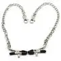 Liebe Seele Collar with Removable Nipple Clamps Lamb Leather Restraint Toys Fetish Role Play for Couple