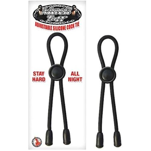 Mack Tuff Adjustable Silicone Cock Tie, Black