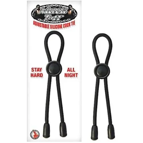 Mack Tuff Adjustable Silicone Cock Tie, Black Mack Tuff Adjustable Silicone Cock Tie, Black