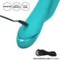 Calexotics SE-4350-40-3 California Dreaming Santa Monica Starlet Silicone Beaded Rabbit Vibrator, Blue