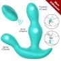 Full Liquid Silicone Male Prostate Massager with Dual Motor & 10 Strong Vibration Modes,Oixgirl Remote Control Butt Plug Anal Vibrator,Rechargeable Anal Plug 100% Waterproof Anal Sex Toy