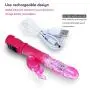 Youth Fashion Edition Multifunctional Masager Portable Rotating Modes Stretchable Silicone Rábbit 16 Speed Thrusting Stress Relax Rocking Suitable for Women Birthday Present Youth Fashion Edition Multifunctional Masager Portable Rotating Modes Stretchable Silicone Rábbit 16 Speed Thrusting Stress Relax Rocking Suitable for Women Birthday Present