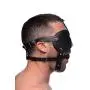Strict Leather Black Gag and Blindfold Head Harness Strict Leather Black Gag and Blindfold Head Harness