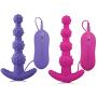 Guiseniour 10 Frequency Tremor Vibrantion Anell Plug Prosteite Massage Masturabetion Device Soft Silicone Beads Adult Six Toys Buttt Plug for Women Men