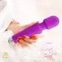 LIBI - Personal Handheld Massager, Neck Massager with 8X Speeds, 20x Patterns and Flexible Head Massager, Wireless, Rechargeable and Waterproof. (Relaxation Gifts/Muscle Masager/Personal Massager)