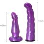 Strap on Dildo Double Dongs with Adjustable Harness G Spot Massager for Lesbian Female Sex Toy (Purple)