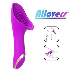 Clitoral Vibrator-Tongue Licking Vibrator with 10 Powerful Vibrations,Rechargeable,Soft Body-Safe Waterproof Silicone Sex Toys for Women Clit Stimulation