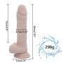 Winzfred 7.87 Inch Realistic Dilo Ultra-Soft Dilo for Beginners with Flared Base for Hands-Free Play