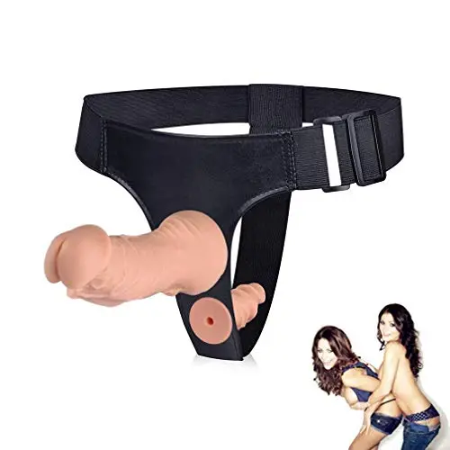 NicoMoO Lesbian Strap on Double Dildo Dongs Adjustable Harness Realistic Penis Double Stimulation Anal Sex Toys for Woman Couples (Lesbin) NicoMoO Lesbian Strap on Double Dildo Dongs Adjustable Harness Realistic Penis Double Stimulation Anal Sex Toys for Woman Couples (Lesbin)