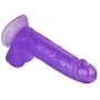 Ultra-Soft Realistic Silicone 7.8 inch Dual Density Ultimate Cock with Strong Base (Purple)