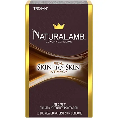 TROJAN NaturaLamb Luxury Latex-Free Condoms, 10 Count TROJAN NaturaLamb Luxury Latex-Free Condoms, 10 Count