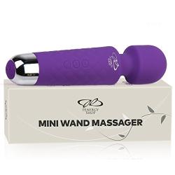 Wireless Wand - Waterproof Rechargeable for Body - Back Neck Sport Massage - Purple Travel Friendly - Multi Speed 8-10 Magic Vibrating Patterns - Personal Quiet…