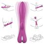 Waterproof Rabbit Vibe Dildo by ALOFA Waterproof G Spot Clitoris Stimulator with 10 Powerful Vibration Modes Bunny Vibrator for Exciting Stimulation- Ideal Sex Toy for Starters (Purple)