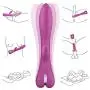 Waterproof Rabbit Vibe Dildo by ALOFA Waterproof G Spot Clitoris Stimulator with 10 Powerful Vibration Modes Bunny Vibrator for Exciting Stimulation- Ideal Sex Toy for Starters (Purple)