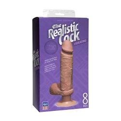 The Vibro Realistic Cock Ur3 Vibrator Mulatto, 8 Inch