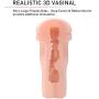 Aivrobta Deluxe Pussy Ass Masturbator-Male Masturbator Toys with Dual Deep Vagina & Anal 3D Realistic Tunnels-4.63 Pounds Lifelike Ass for Adult Masturbation (Black Masturbator)