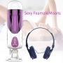 Male Masturbator 3D Realistic Pocket Pussy Electric Automatic Vibrating Masturbation Cup Adult Sex Toys for Men 10 Powerful Thrusting Modes 10 Speeds 3 Female Moans