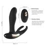 Heating Vibrating Prostate Massager - Dual Motors Waterproof Wireless USB Rechargeable Remote Control Electric Massager for Men-Silicone 24 Modes Best Home Use Therapeutic Massage Wand Massager