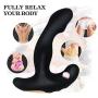 LIRIDP LLDDP Vibrating Prostate Massager Men Anal Plug, USB Charging Waterproof with Dual Motor 12 Stimulation Pattern Butt Anus Silicone Sex Toys