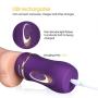 Multispeed Double Vibrantor Heating Dillo Th-Rusting Ro-tating Massager USB Rechargeable Toy