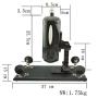 Frerodch Sex Machine,Automatic Sex Machine Retractable Gun Female Masturbation Pumping Gun for Women,with 8 Attachments,Love Machine with Suction Cup Masturbator Adult Toy (Package D)