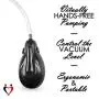 LeLuv Epump Handheld Electric E-Grip Vacuum Pump Handle - Black with Clear 18" Hose