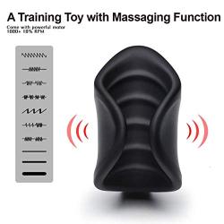 Luvkis Masturbator Vibrating Sex Toys for Male Masturbation Rechargeable Hand Held Massager for Masturbation Massage 10 Vibration Models Waterproof & Rechargeable Handheld Cup Automatic