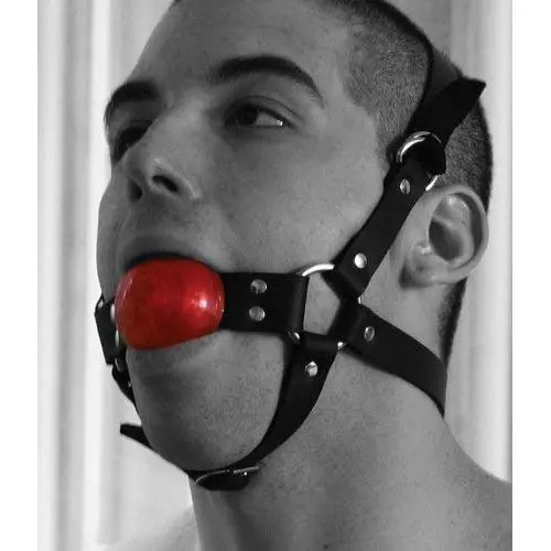 Spartacus Full Head Red Ball Gag Spartacus Full Head Red Ball Gag