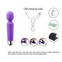 Wand Massager Waterproof USB Rechargeable Cordless Massager with 8 Speeds 20 Modes, Whisper Quiet, Waterproof, Handheld for Neck Shoulder Back Body Muscles Aches Sports Recovery – Purple by Shealth