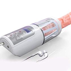 LED Voice Intelligent Male Automatic Piston Cup Sucking 400Times/Min and 360° Rotating 10 Pattern 5 Speed Electronic Massage Cup Males Toy