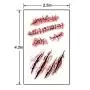 WUJO Halloween 3D Scar Fake Bloody Wound Face Scar Tattoo Stickers,for Cosplay Party Masquerade Prank Prop Decorations (30 sheets)