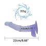 Beginner Āňāl Realistic Massager 8.66 Inch Super Huge Massager,Big and Waterproof Realistic Handsfree Purple Release Pressure Toy Stimulating Portable Toy