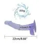 Beginner Āňāl Realistic Massager 8.66 Inch Super Huge Massager,Big and Waterproof Realistic Handsfree Purple Release Pressure Toy Stimulating Portable Toy