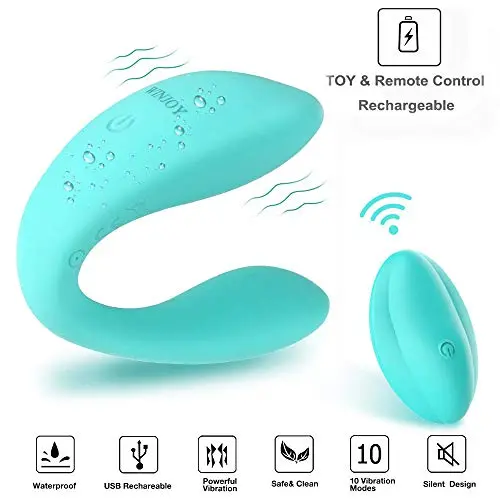 WINJOY G Spot Vibrator, Wireless Couple Vibrator with Rechargeable Remote Control & Dual Motors, Adult Sex Toys for Clitoral Nipple Anal Vagina Stimulation, 10 Vibrations for Women Men Couples Play WINJOY G Spot Vibrator, Wireless Couple Vibrator with Rechargeable Remote Control & Dual Motors, Adult Sex Toys for Clitoral Nipple Anal Vagina Stimulation, 10 Vibrations for Women Men Couples Play