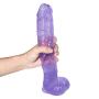 NIANTONG Secret Package Lifelike Dillos Realistic 12.04 inch for Women Body Massage Wand - Safe Material PVC - Suction Cup MD-ZK8011 (Color : Flesh)
