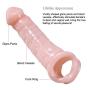 Penis Condom Extender with Cock Ring, James Love Soft Penis Enlarger Sleeve Sexual Delay Ejaculation Erection Enhancing Improve Endurance Bigger Harder Longer Stronger Penis Sex Toy for Men